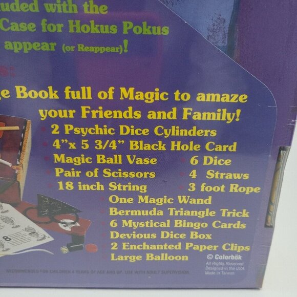 Magic Fun Activity Case w/ Book of Tricks Imagine Learn Play Dice Wand Magician - Picture 4 of 11
